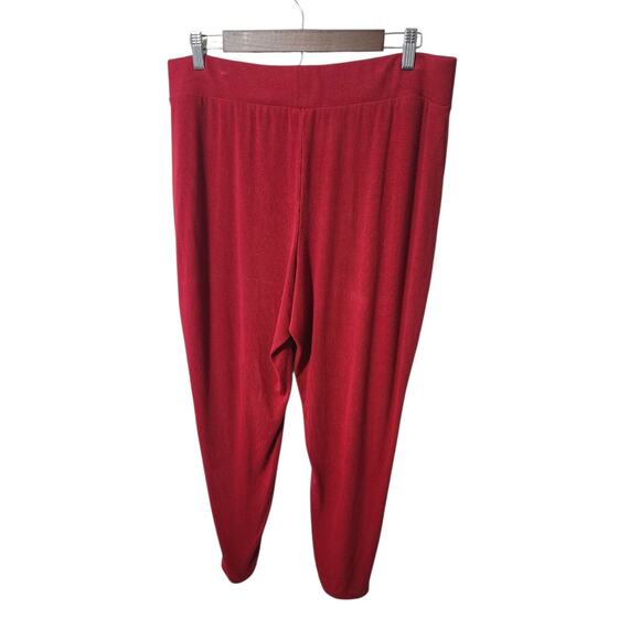 Soma XL Sunday Bands Ankle Pants Red Pull On - Picture 7 of 12